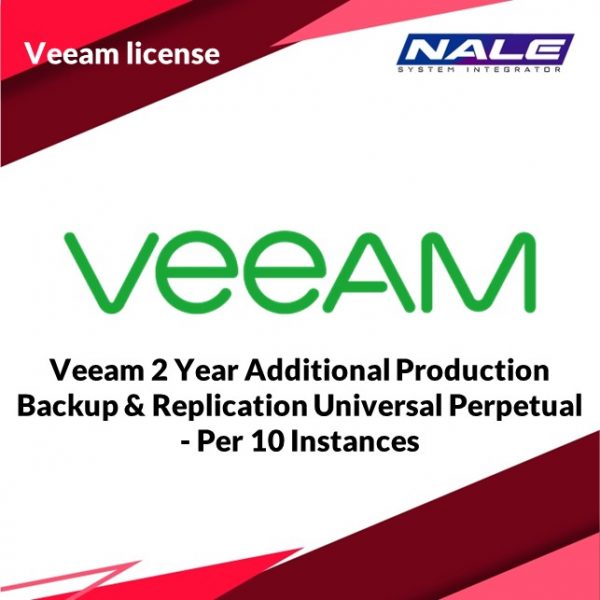VEEAM 2 YEAR ADDITIONAL PRODUCTION VEEAM BACKUP & REPLICATION UNIVERSAL PERPETUAL - PER 10 INSTANCES