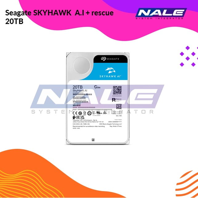 10 Seagate SKYHAWK  A.I + rescue 20TB - Gambar 1