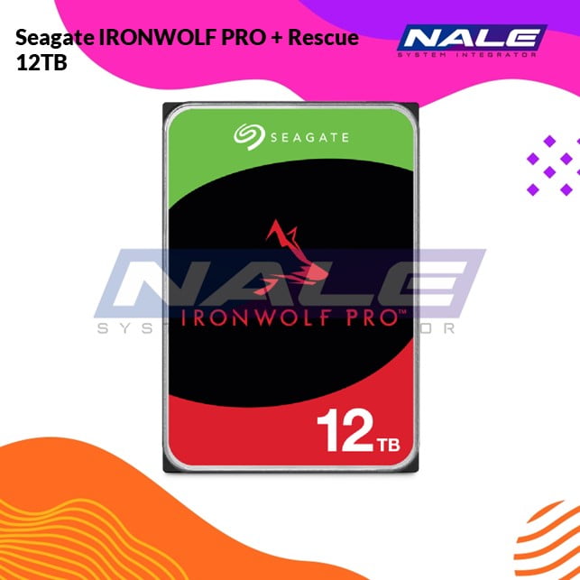ST12000NE0008 Seagate IRONWOLF PRO + Rescue 12TB - Gambar 1