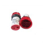 ECLAT PILOT LAMP LED AMP VOLT METER 22MM 0-100A 20-500V ROUND LED RED INDICATOR
